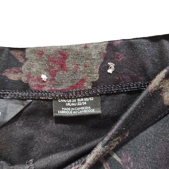 Michel Studio Pants Women's Size 2X Floral Print Straight Leg - Picture 5 of 14